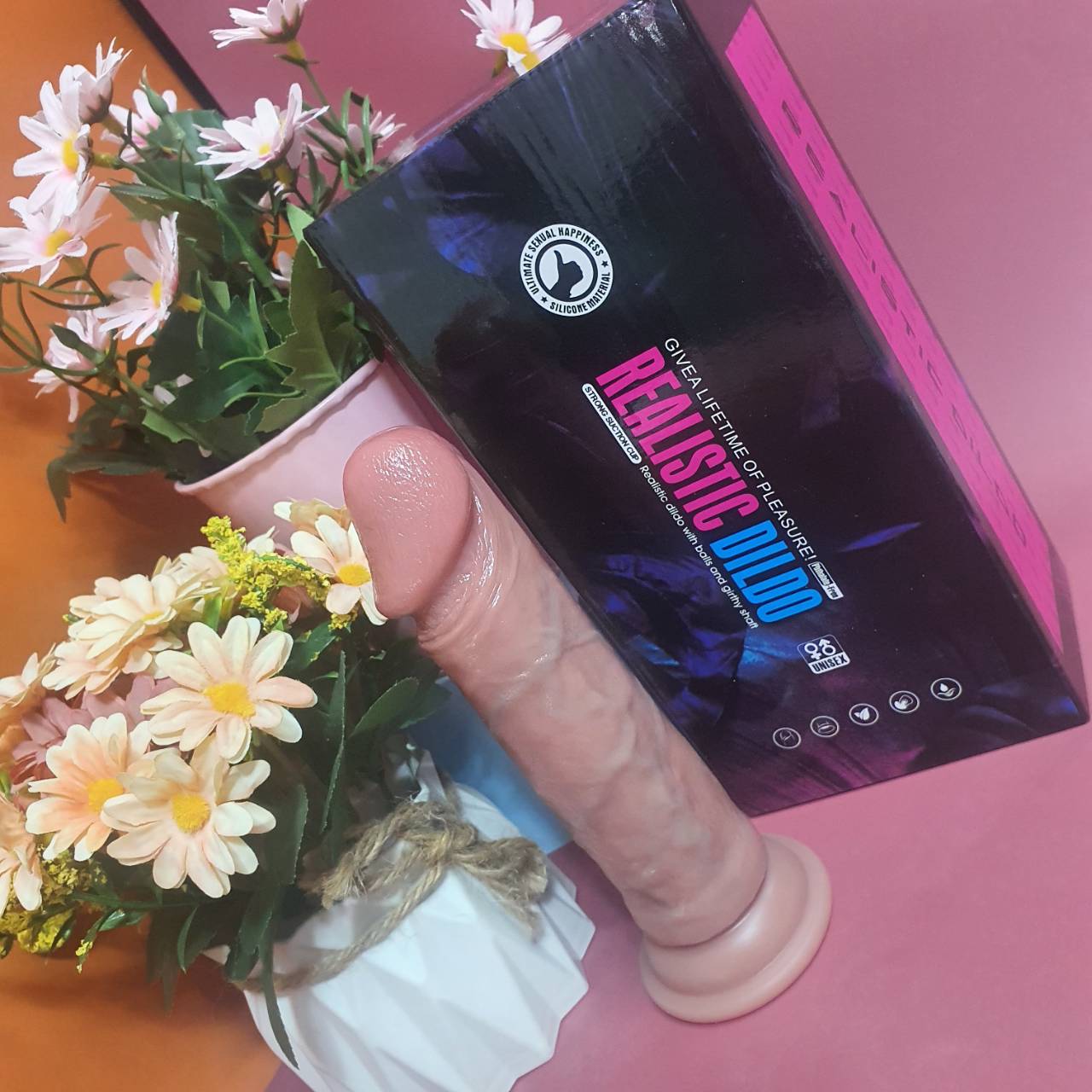 ดิลโด้ติดพื้นเหมือนจริง GB190